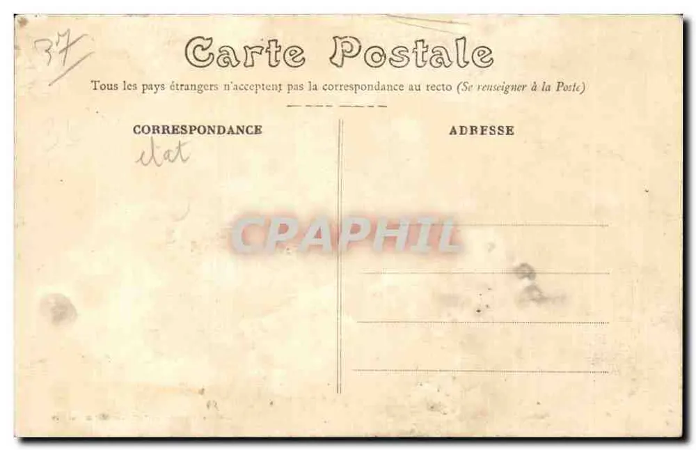 Couesmes (L.-et-L.) - Castelo de Montigny — Cliché e edição Chevrier, Château-la-Vallière - Verso