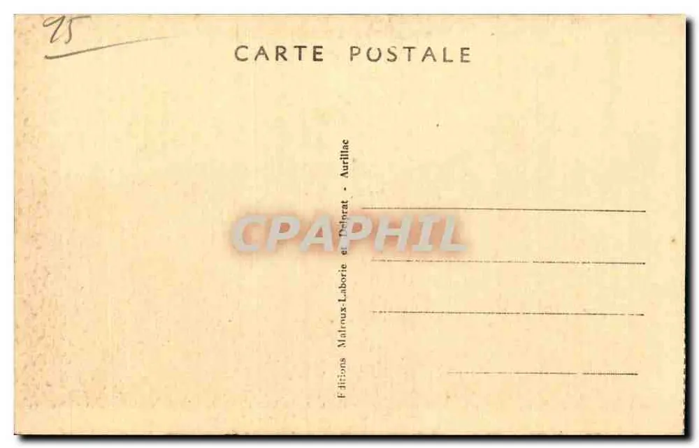 Das malerische Cantal — Auf der Plombstraße — Das Buron von Remberter — n°437 - Rückseite