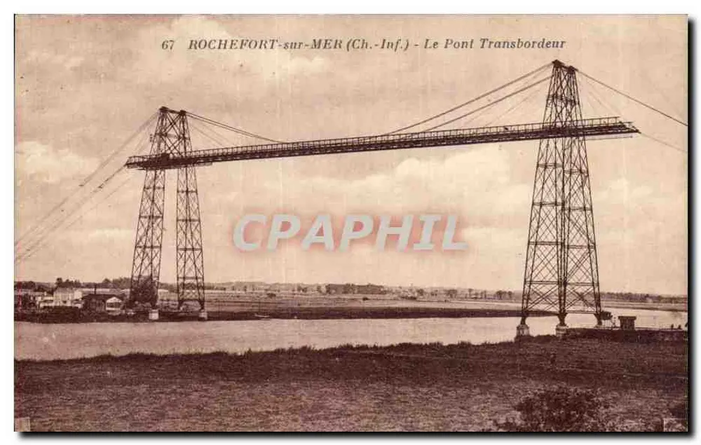 Rochefort-sur-Mer (Ch.-Inf.) — O Ponte Transbordeur — J. Nozair, editora 18, Avenue du Cotreau - Nantes - Frente