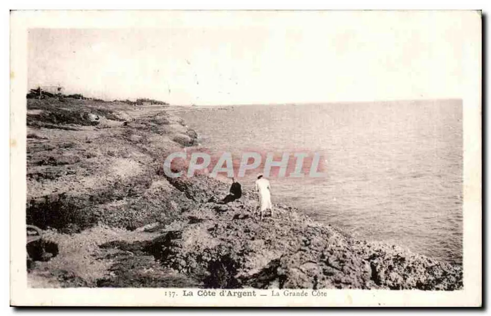 A Côte d'Argent — A Grande Côte — Editor L. Novais, n°137 - Frente