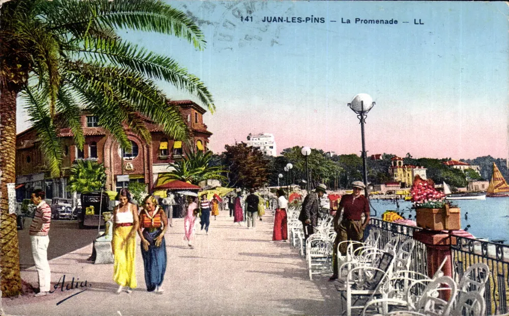 Juan-les-Pins — A Promenade — LL — Edição Adia, n° 141 - Frente