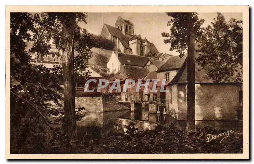 La Roche-Posay (Vienne) — Die Kirche und das Mühle am Creuse — R. Dorange - Vorderseite
