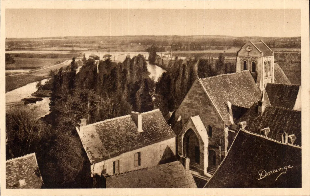 La Roche-Posay (Vienne) — Die Kirche und das Tal der Creuse — R.D. Dorange - Vorderseite