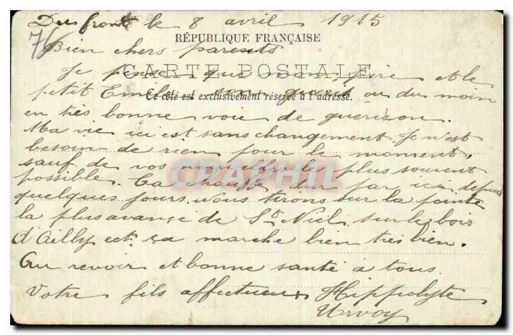 Rouen - Bon Secours - Der Friedhof und die Kirche — LL. — N° 96 - Rückseite