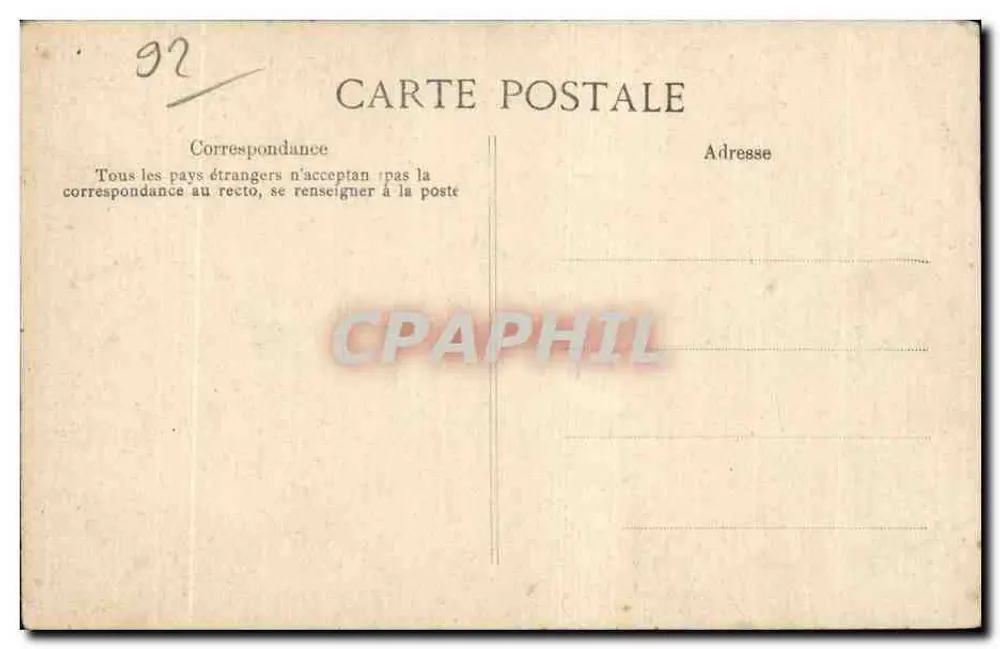 Überschwemmungen Januar 1910 — Issy-les-Moulineaux — Quai d’Issy-les-Moulineaux - Rückseite