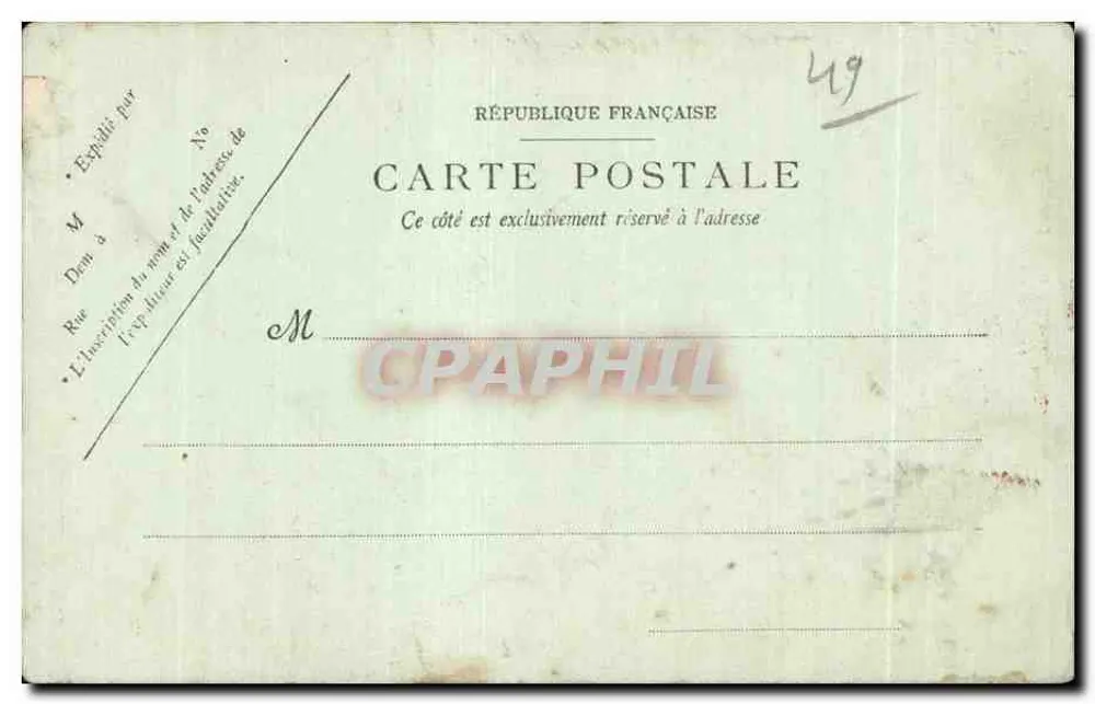 Angers — Alte Häuser in der Rue de l'Oisellerie — LL. - Rückseite