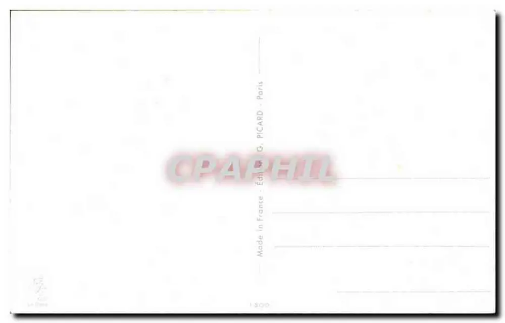 Drei unter Wasser befindliche Fische — 1. April — Verlag G. Picard, Paris - Rückseite
