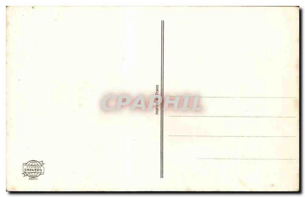 Zwei Fische und Kleeblatt — 1. April — Verlag Paris Univers - Rückseite