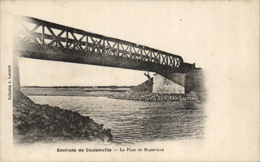 Umgebung von Coutainville — Der Brücke von Blainville — Sammlung A. LARCHON - Vorderseite