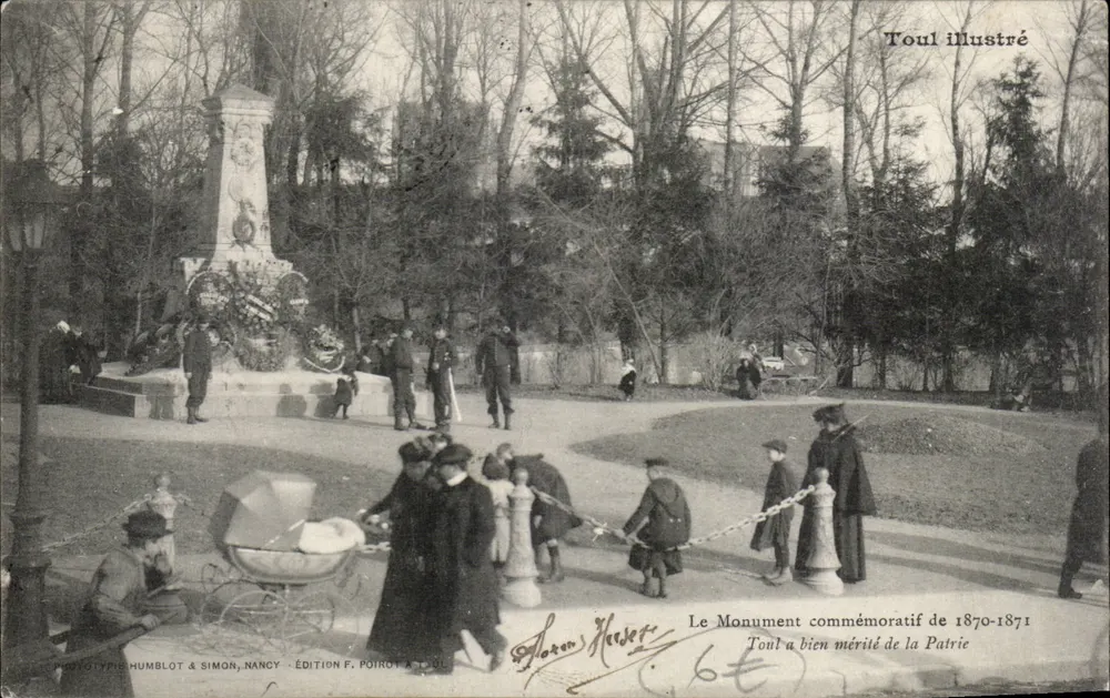 Toul — Gedenkmonument von 1870-1871 — Ausgabe F. Poinot in Toul - Vorderseite