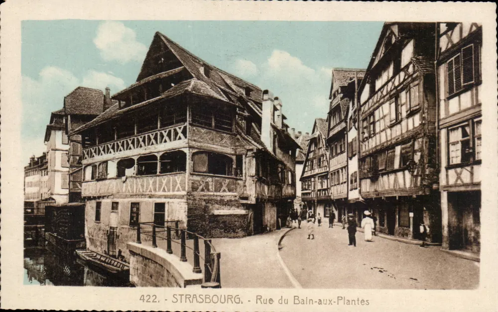 Straßburg - Rue du Bain-aux-Plantes — Verlag 'La Cigogote' n°422 - Vorderseite
