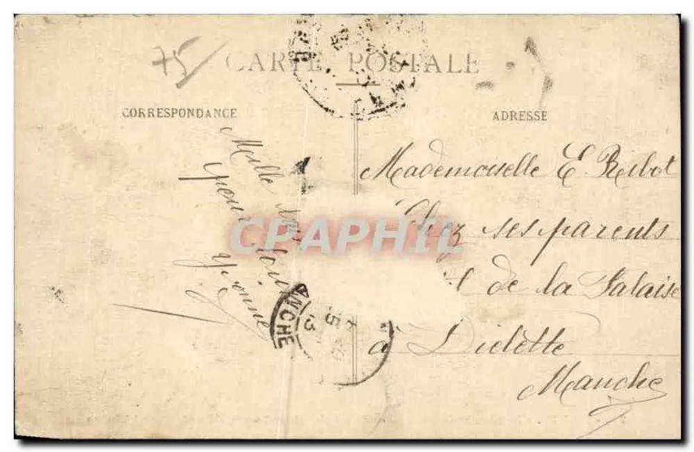 Paris — Boulevards Saint-Denis und Strasbourg — Restaurant Maire — unbekannter Verlag, Nr. 71 - Rückseite