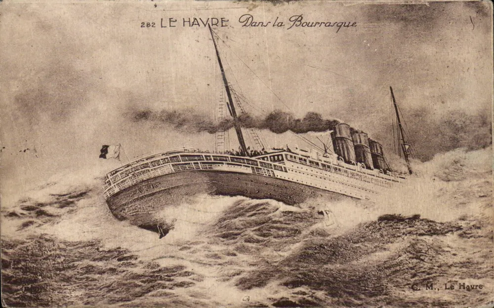 Le Havre — Na Tempestade — C. M., Le Havre - Frente