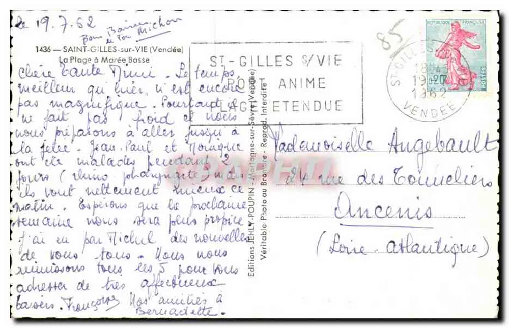 Praia de Saint-Gilles-sur-Vie — vista aérea — JELY - Verso