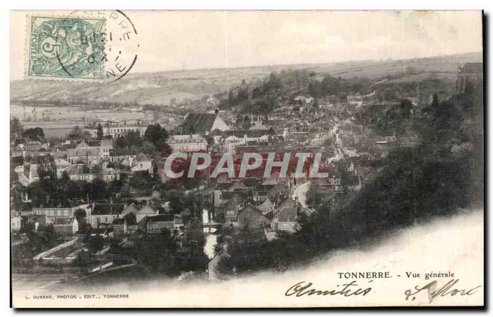 Tonnerre - Vista geral — L. Durand, fotog. édit., Tonnerre - Frente