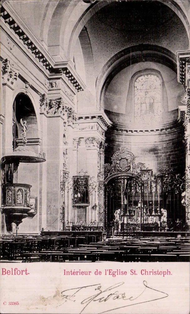 Belfort — Interior da Igreja de São Cristóvão — C 33365 - Frente