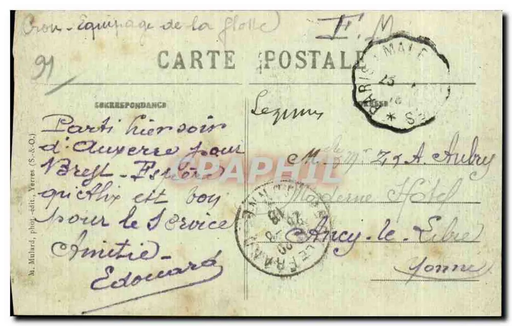 L'Yerres in de Vallei — Brunoy (S.-&-O.) — n°440 — M. Malard, fot. uitg. - Achterkant