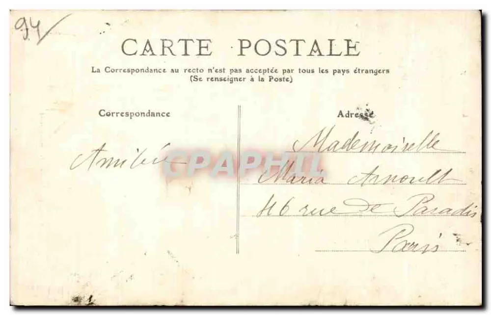 Margens da Marne - O Pequeno Ponte — Coleção F. Fleury - Verso