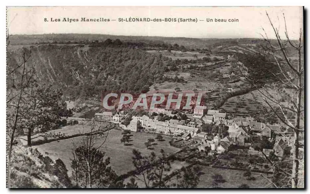 Alpes Mancelles — St-LÉONARD-des-BOIS (Sarthe) — Um belo canto - Frente