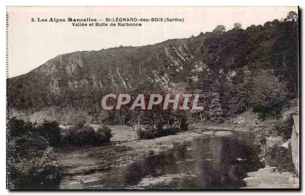 Die Alpen Mancelles — Tal und Butte de Narbonne — St-LÉONARD-des-BOIS (Sarthe) - Vorderseite