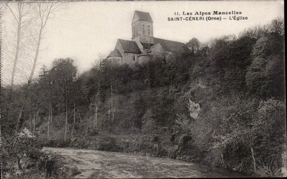 Saint-Céneri (Orne) — A Igreja — Les Alpes Mancelles - Frente
