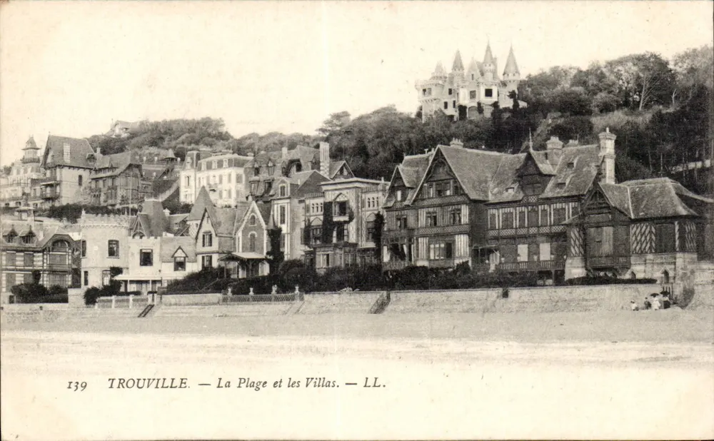 Trouville — Die Strandpromenade und Villen — LL. — Nr. 139 - Vorderseite