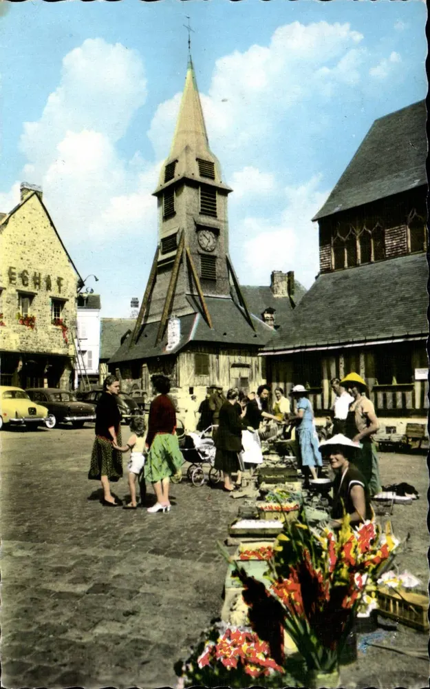 Honfleur — Igreja e torre da Santa Catarina — ARTAUD Frères, Nantes - Frente