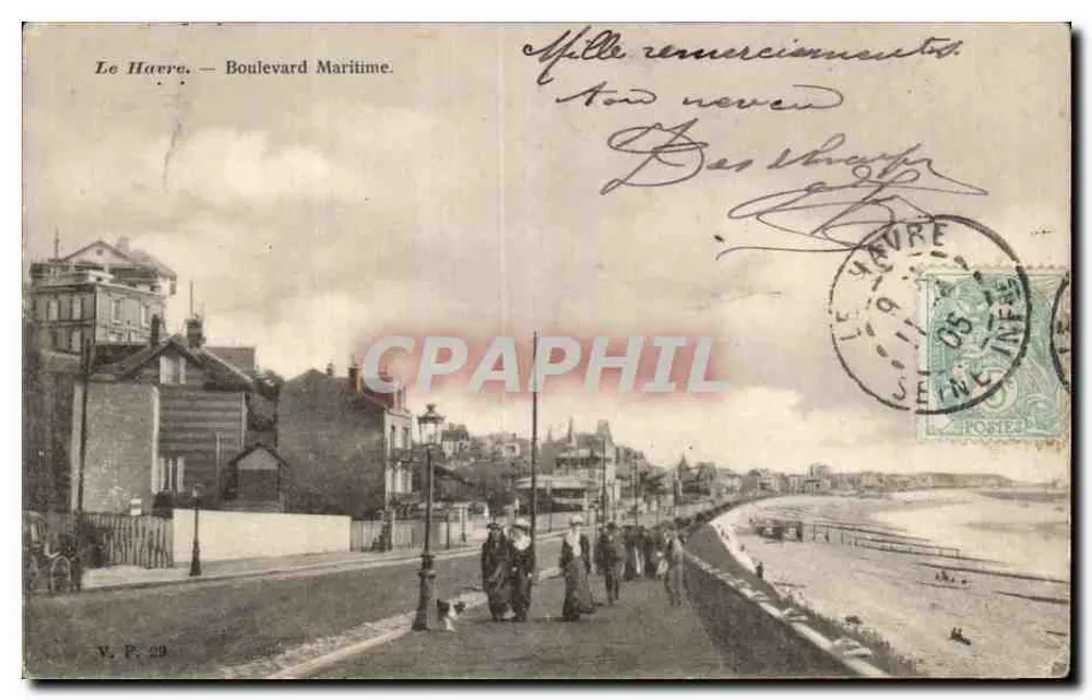 Le Havre — Boulevard Marítimo — V.P. 29 - Frente