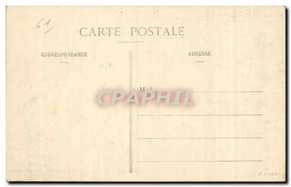 La Grande-Trappe (Orne) — alter Trappistenpfad nach Laigle, mit Eiche, Zeuge der Gespräche des Großen Abts Bossuet — Sammlung G. I. - Rückseite