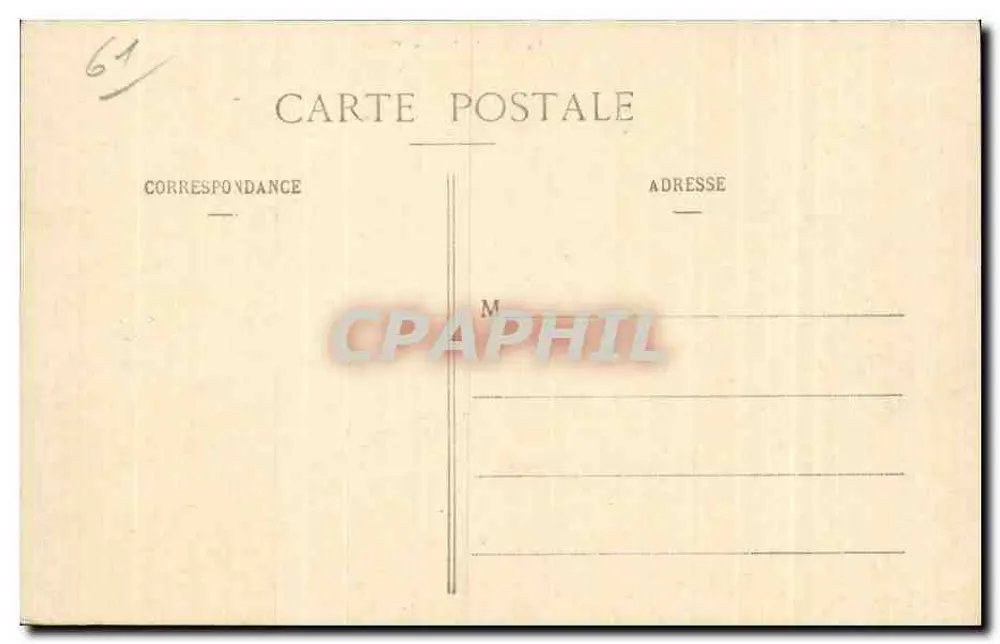 La Grande-Trappe (Orne) — Alter Weg zum Kloster Rancé — Verlag Collective, Nr. 61 - Rückseite