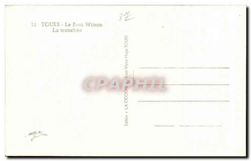Tours - O Ponte Wilson — A trincheira — Edição Victor Hugo - Verso