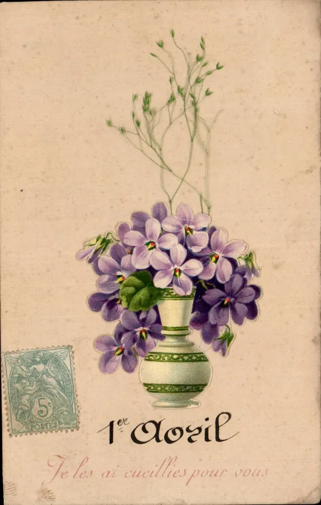 Violetas — 1º de Abril — editor não visível - Frente