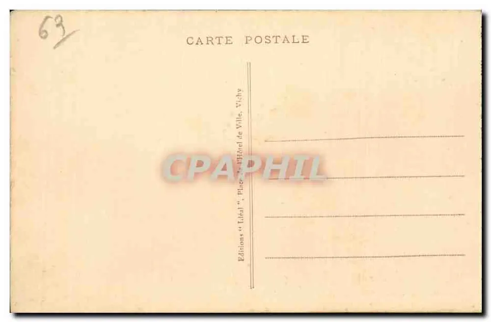 Mont-Dore - Der Sportpark - Die Große Wasserfall und die Sancy-Kette — Das pittoreske Auvergne, Nr. 3313, Verlag L'Idéal - Rückseite