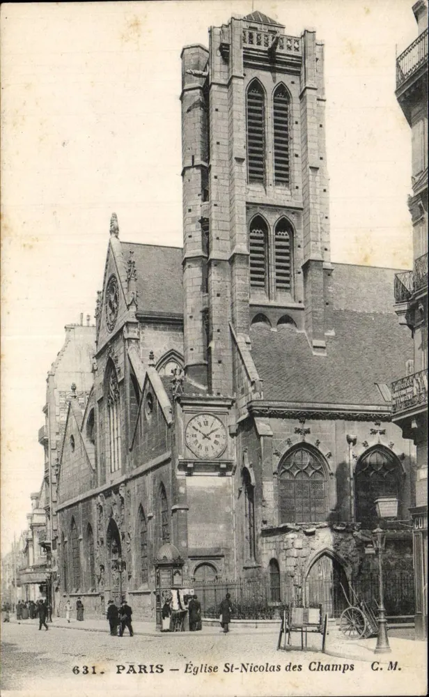 Paris — Igreja de São Nicolau dos Campos — C. M. n°631 - Frente