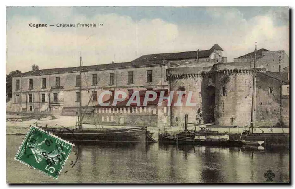Cognac — Castelo de Francisco I — Fototipia Ch. Collas et Cie - Frente