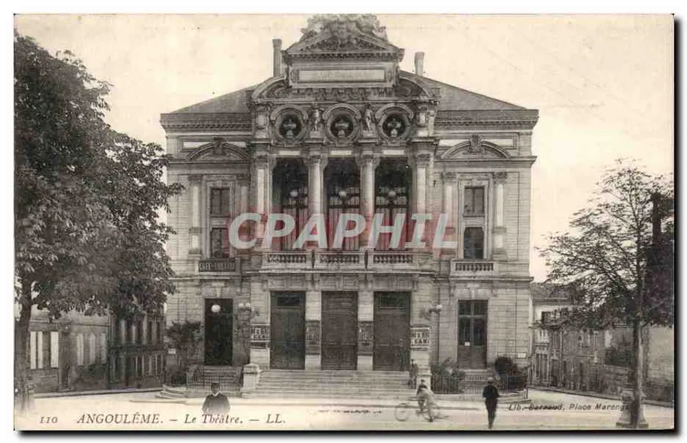 Angoulême — O Teatro — Lib.-Barraud, Praça Marengo - Frente