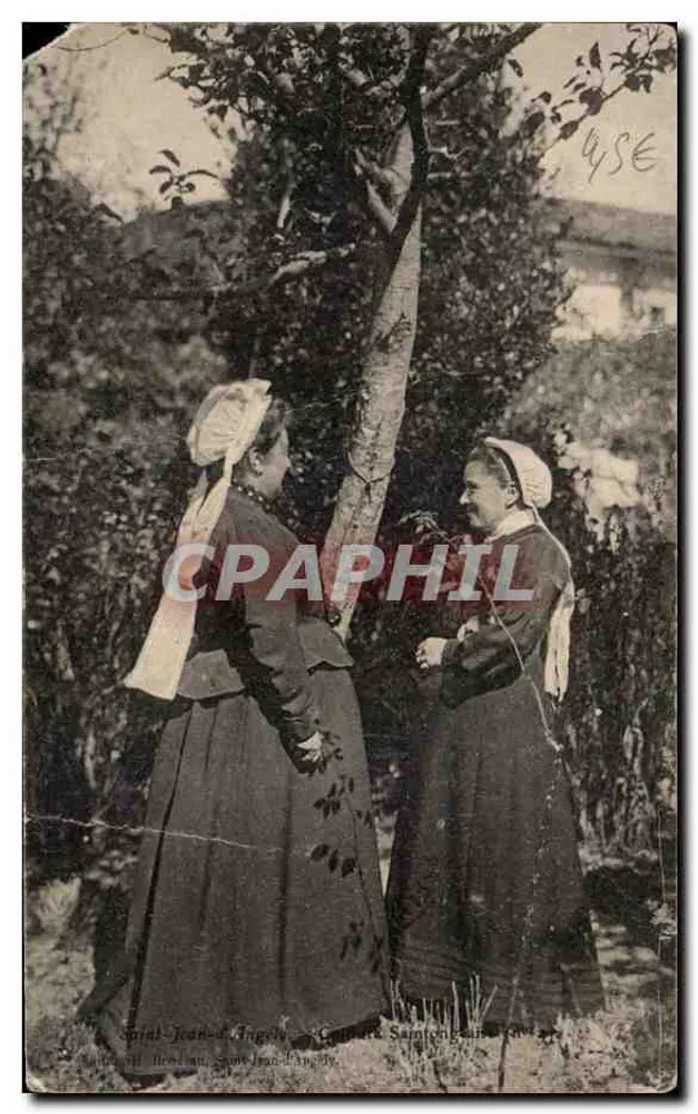 Zwei Frauen im traditionellen Kleid — Saint-Jean-d'Angély — Verlag: G. H. Bressan - Vorderseite