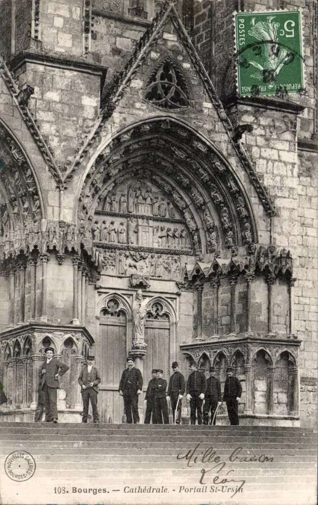 Bourges — Kathedrale — Portal St-Ursin — Neue Galerien - Vorderseite