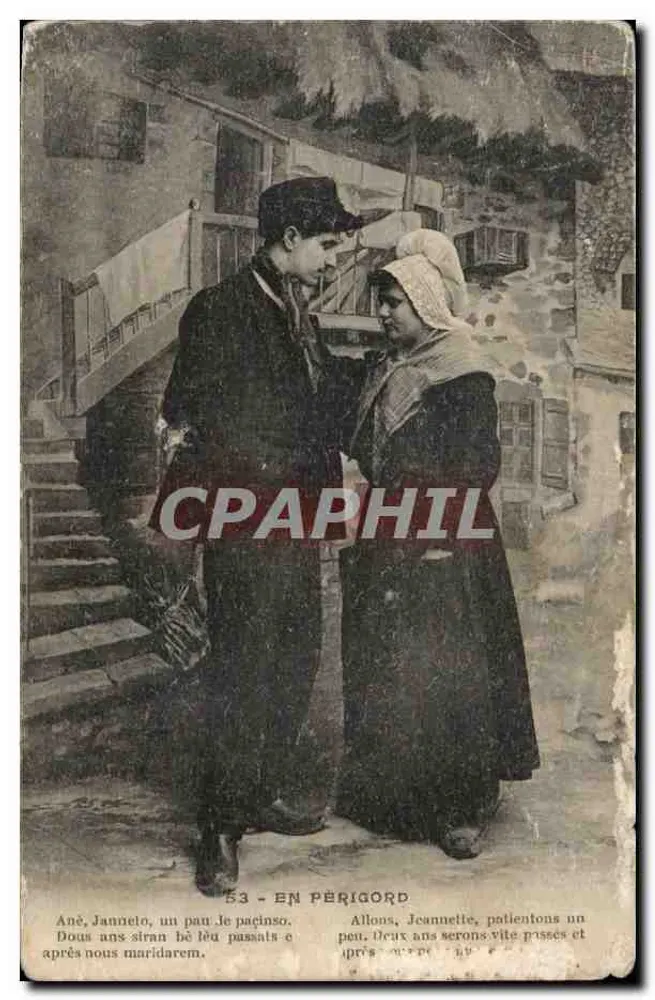 Um casal no Périgord — cena de vida — editor não identificado, n° 53 - Frente