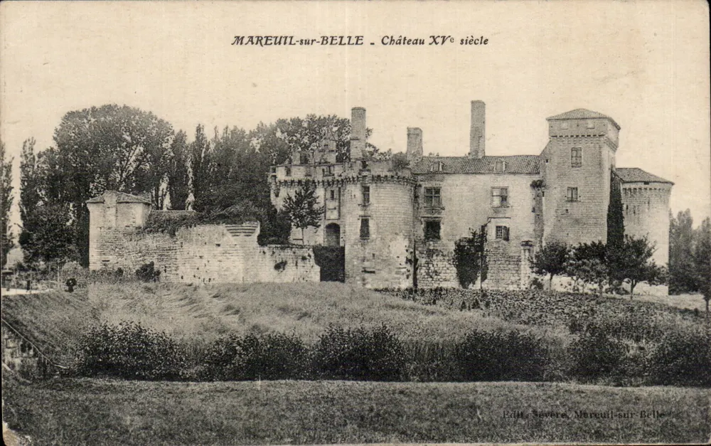 Mareuil-sur-Belle - Castelo do século XV — Edit. Severe, Mareuil-sur-Belle - Frente