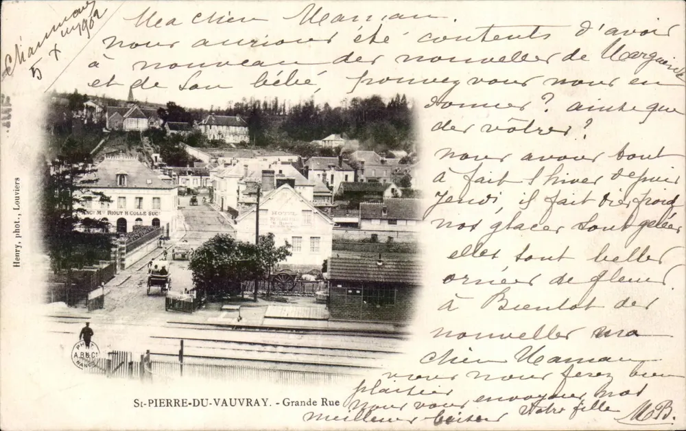 Saint-Pierre-du-Vauffray — Grande Rue — Henry, fot. Louviers - Frente