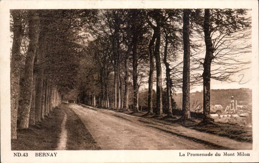 Bernay — Ansicht der Promenade du Mont Milon — ND.43 - Vorderseite