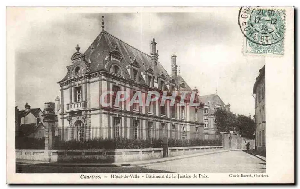 Chartres — Hôtel-de-Ville — Gebouw van de Vredesrechter — Clovis Barret, Chartres - Voorkant