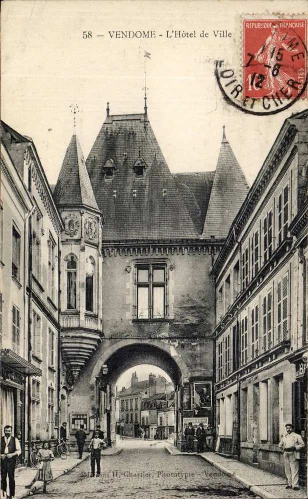 Vendôme - Stadhuis — H. Chartier, Fototipo - Vendôme - Voorkant