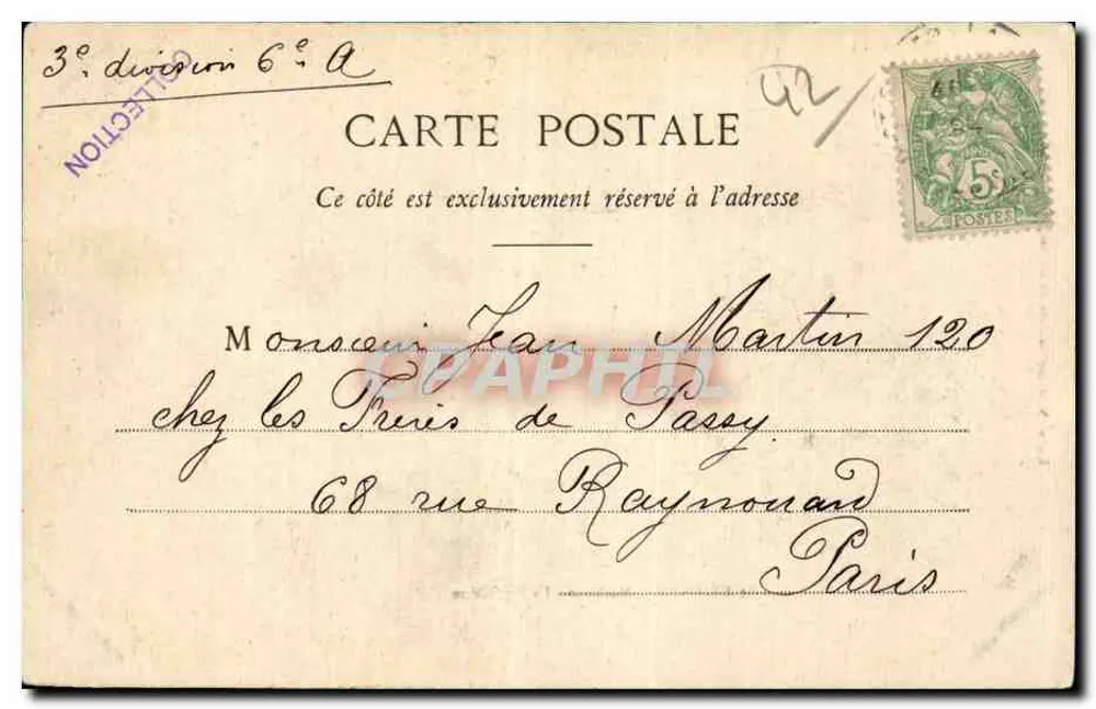 St-ÉTIENNE - Marengo - Prefektura — Wydawnictwo St-Siméone - Rewers