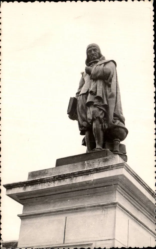La Haye-Descartes — Statue von René Descartes, Philosoph 1596-1650 — Ausgabe AIGNAN et BERNARD, Tours - Vorderseite