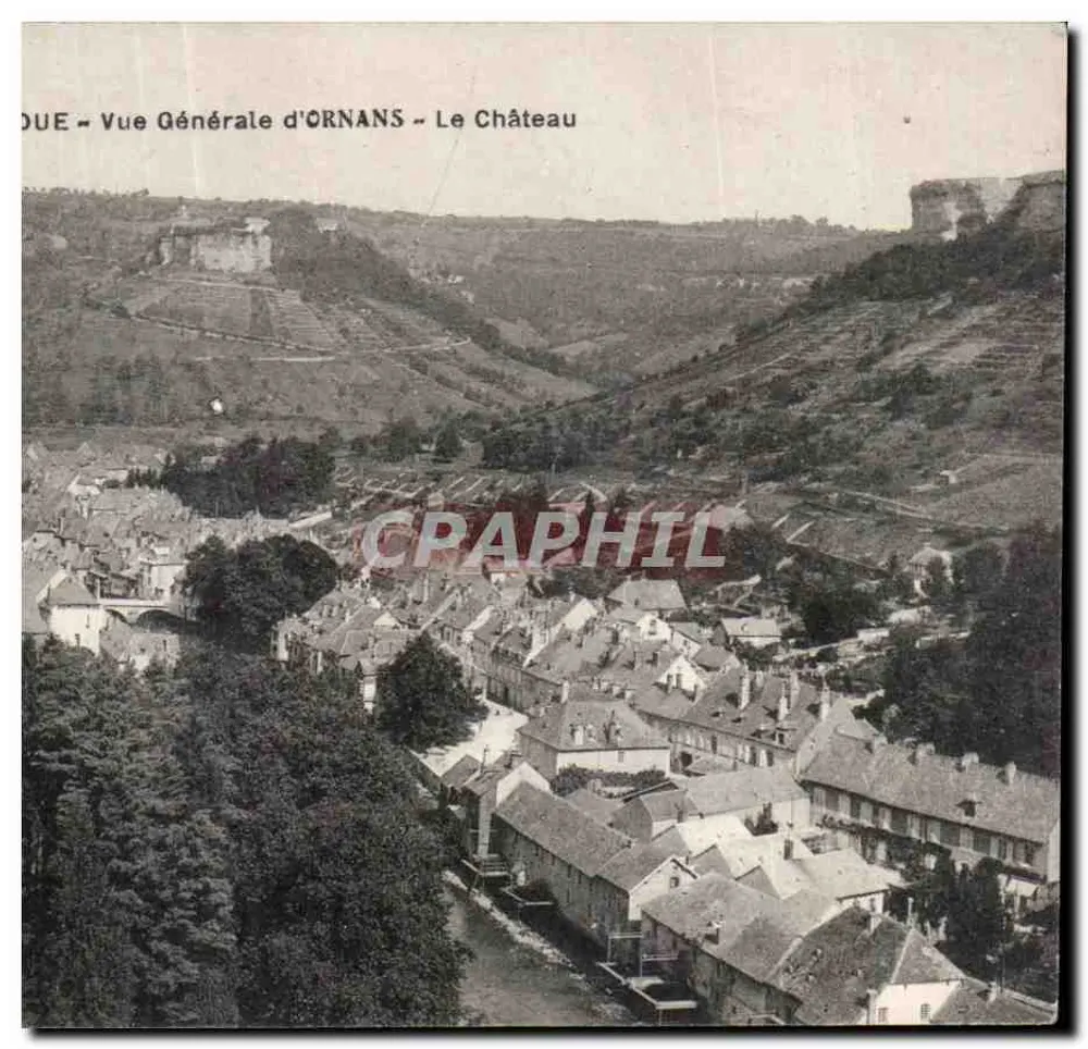 Ornans - Allgemeiner Blick auf Ornans - Das Schloss - Vorderseite
