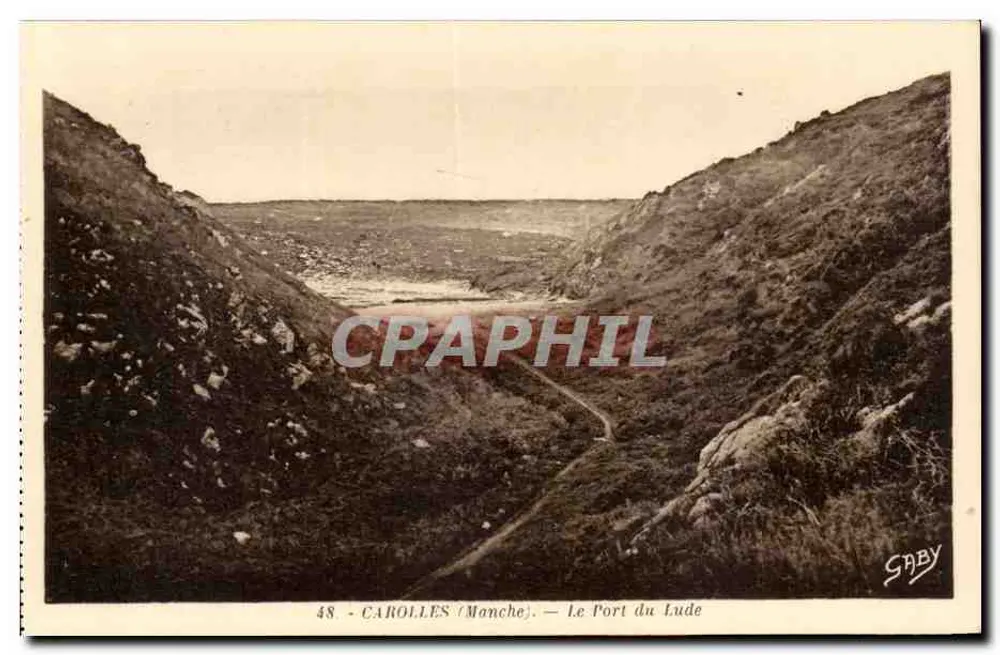 Carolles (Manche) — O Porto do Lude — Saby - Frente