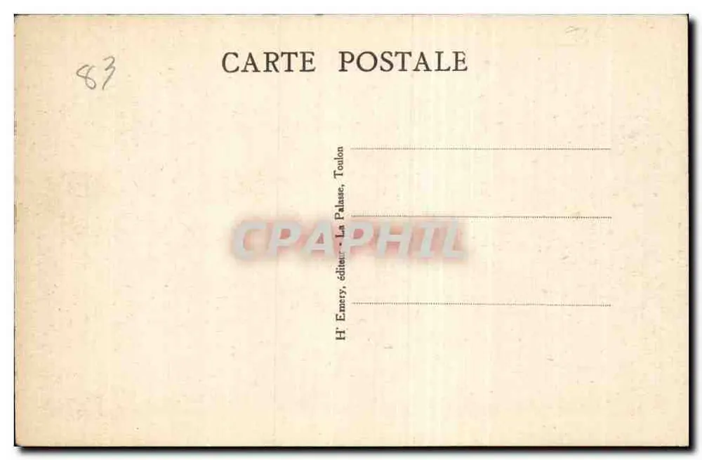 Toulon — Übersicht — Le Petit Rang und der Hafen - Rückseite