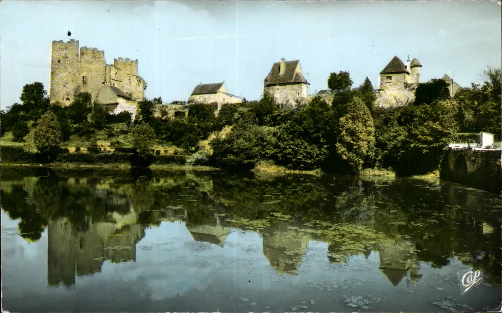 Bourbon l'Archambault — Der See und das Schloss — Cie des Arts Photomécaniques, Paris - Vorderseite